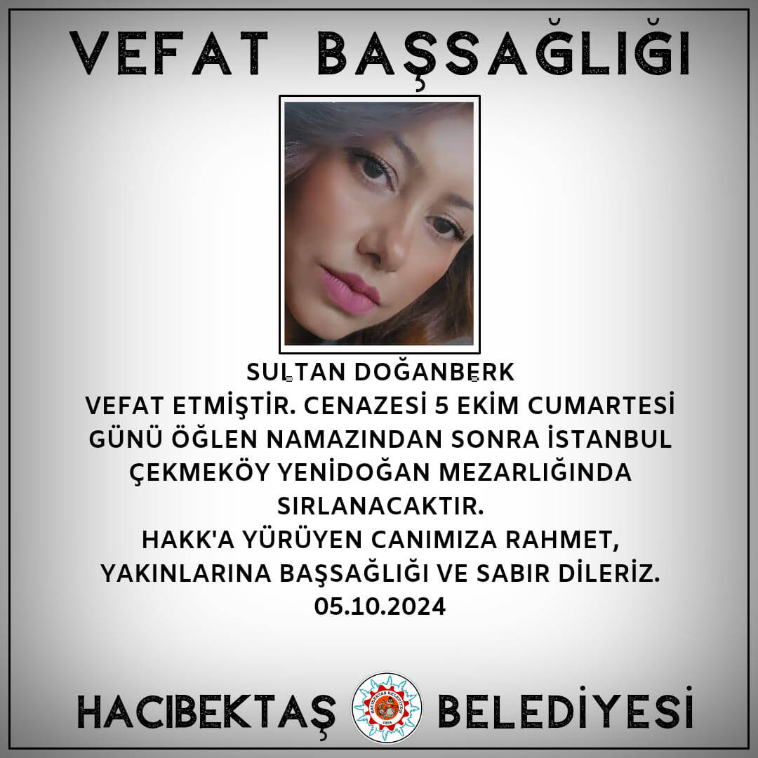 Sultan DOĞANBERK Vefat ve Başsağlığı