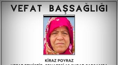 Kiraz POYRAZ Vefat ve Başsağlığı