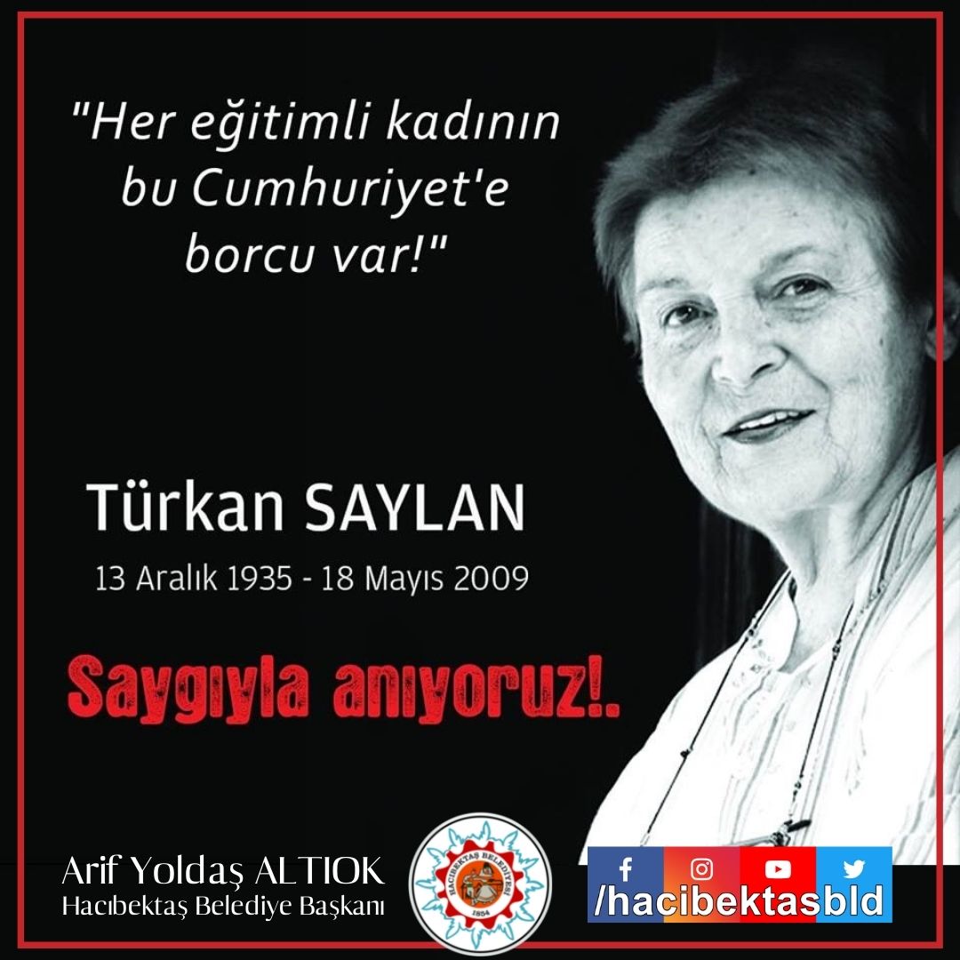 Prof. Dr. Türkan Saylan’ı Saygıyla Anıyoruz.
